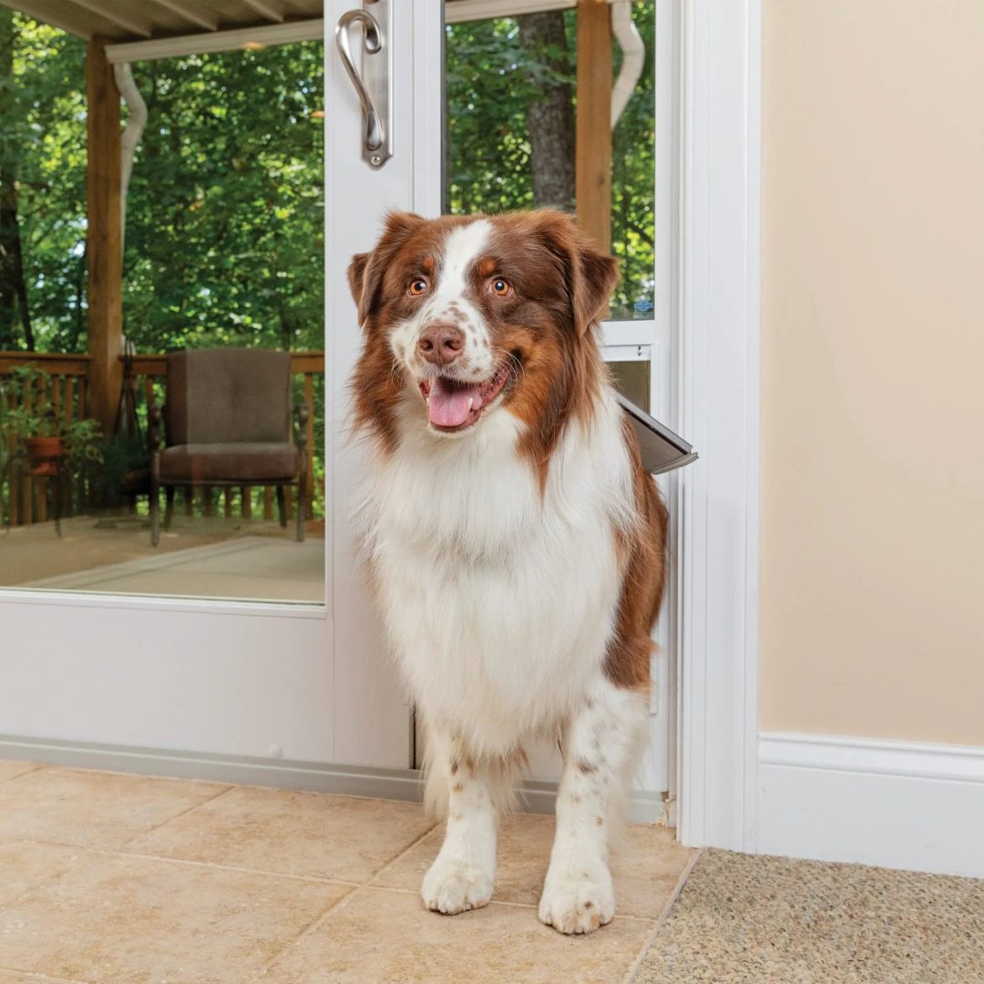 ZenVora Sliding Glass Pet Door, No-Cut DIY Installation for Renters, Apartments and Rental Homes