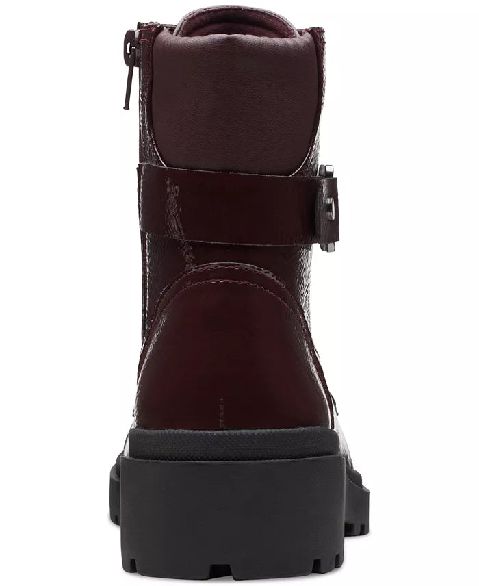 ZenVora Women's Lace-Up Buckle Ankle Boots, Stylish Casual Boots with Decorative Details for Everyday Wear