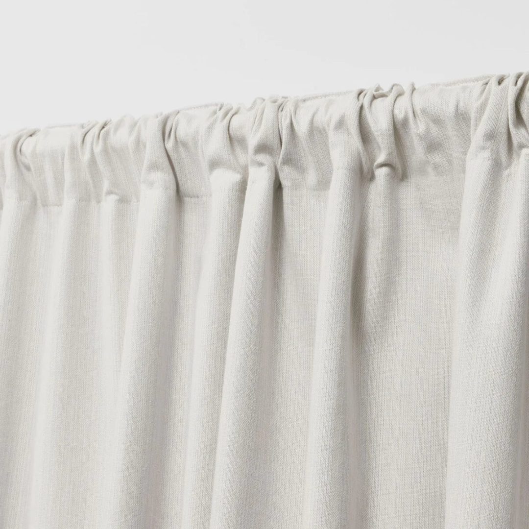 ZenVora Blackout Curtain Single Panel, Back Tab and Rod Pocket Window Curtain