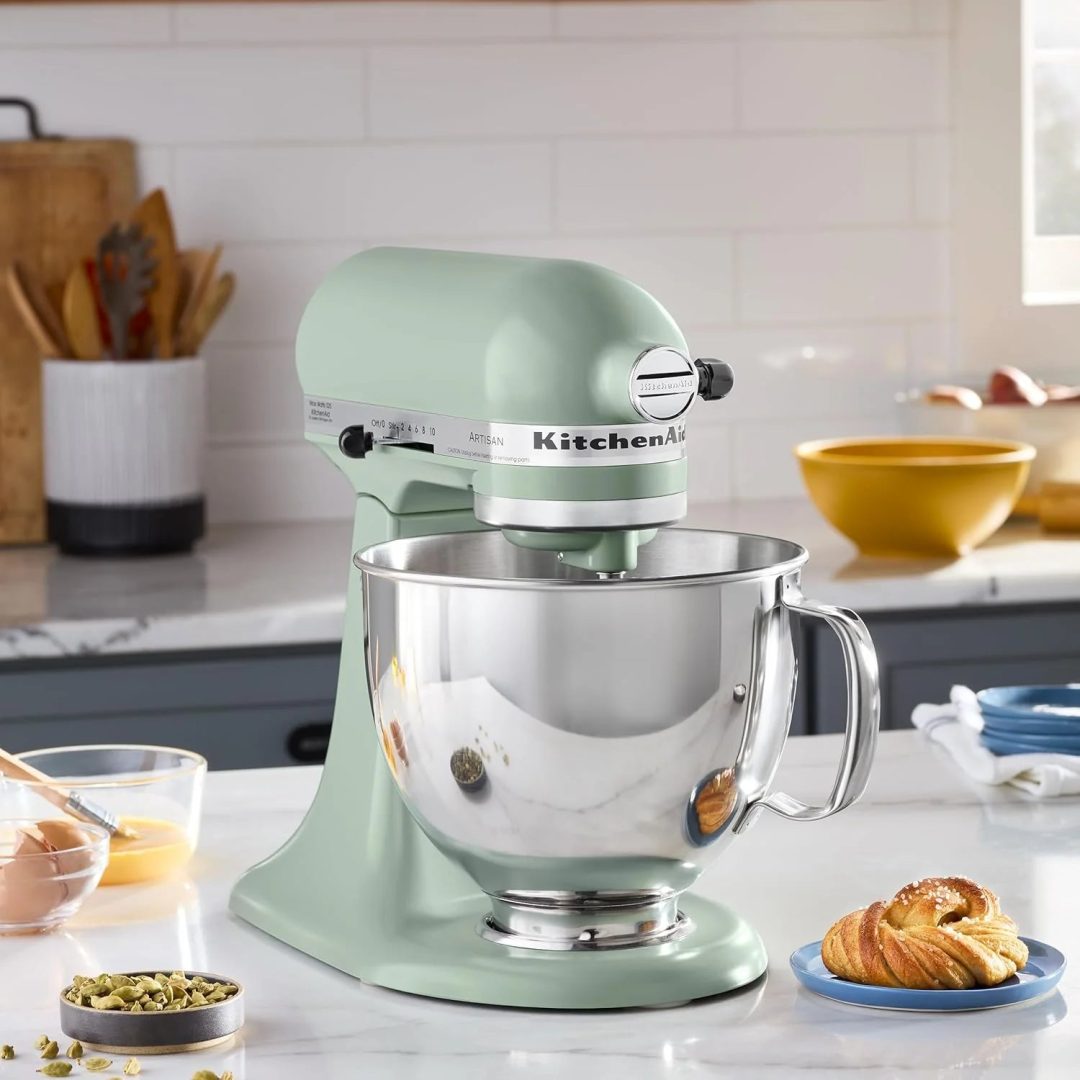 ZenVora 5-Quart Tilt-Head Stand Mixer, Electric Kitchen Mixer with Bowl, Multi-Speed Settings for Baking, Mixing and Food Preparation