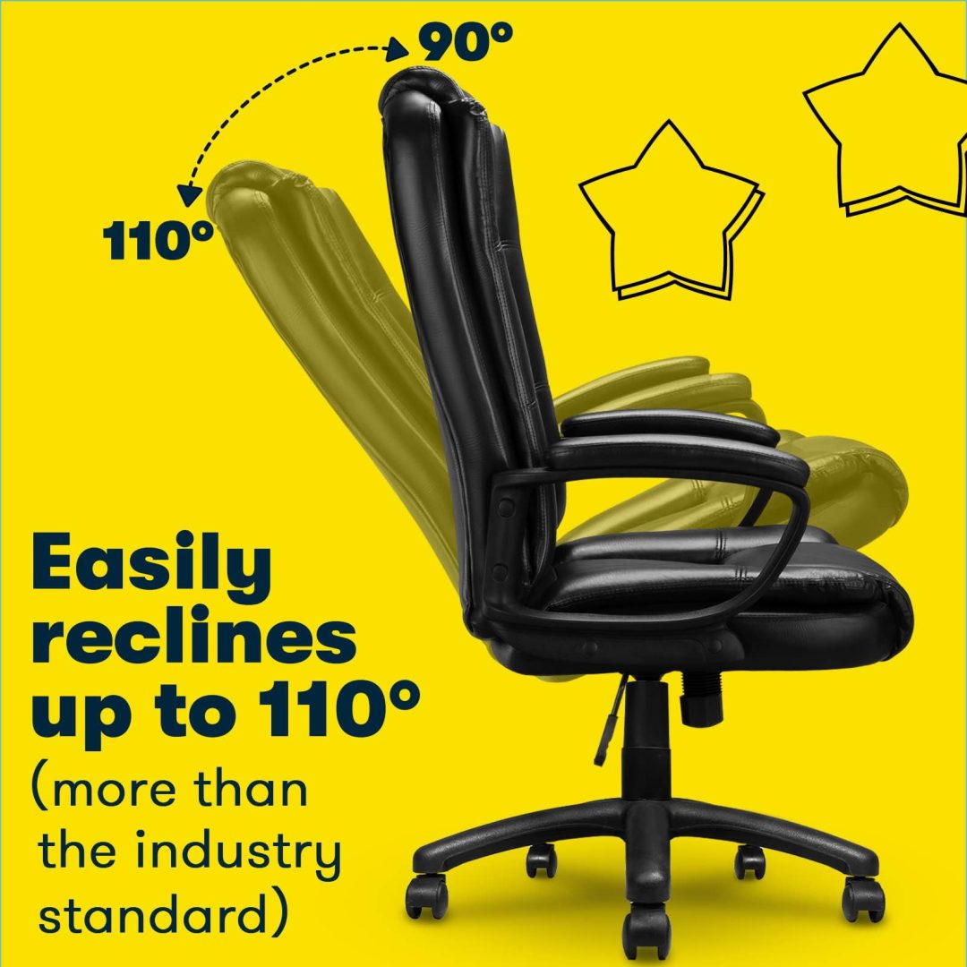 ZenVora 400 LBS Big and Tall Office Chair, Heavy Duty Ergonomic Computer Desk Chair for Home Office and Workspace