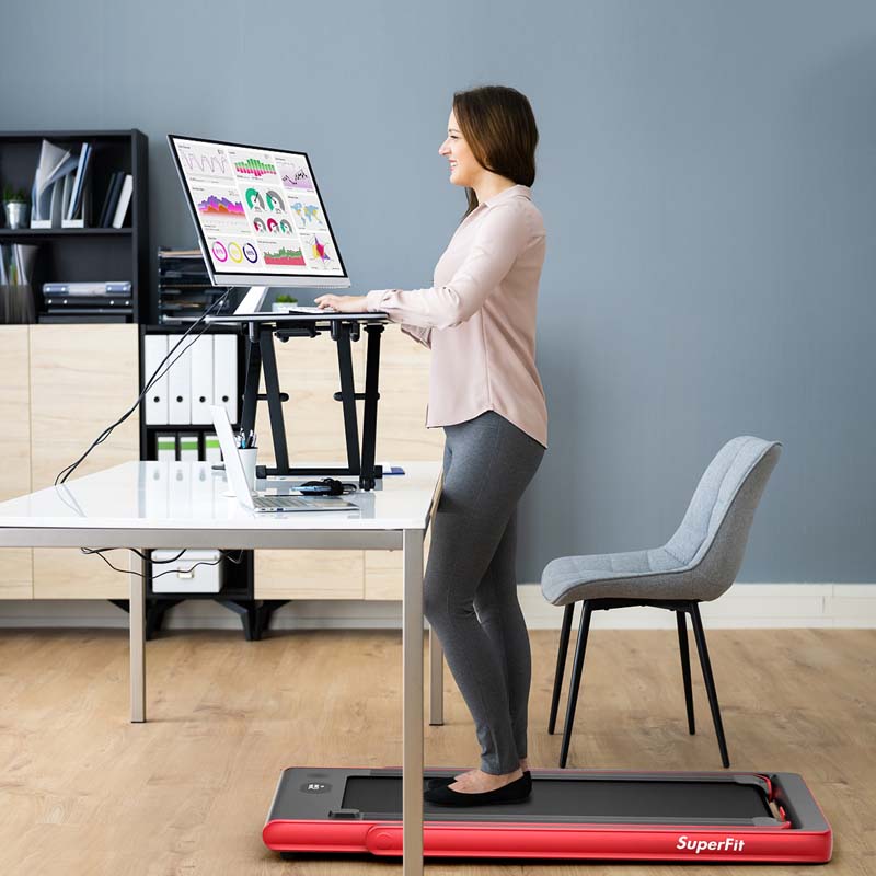 ZenVora 2-in-1 Folding Electric Treadmill, 2.25 HP, Under-Desk, with Dual Display and Smart App Control