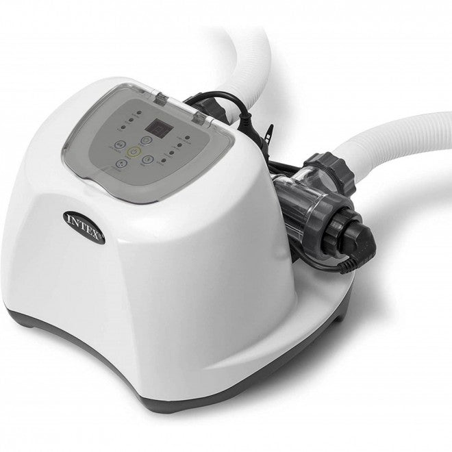 ZenVora Saltwater Pool Chlorine System with E.C.O. Technology for Above-Ground Pools up to 15,000 Gallons, 110-120V with GFCI