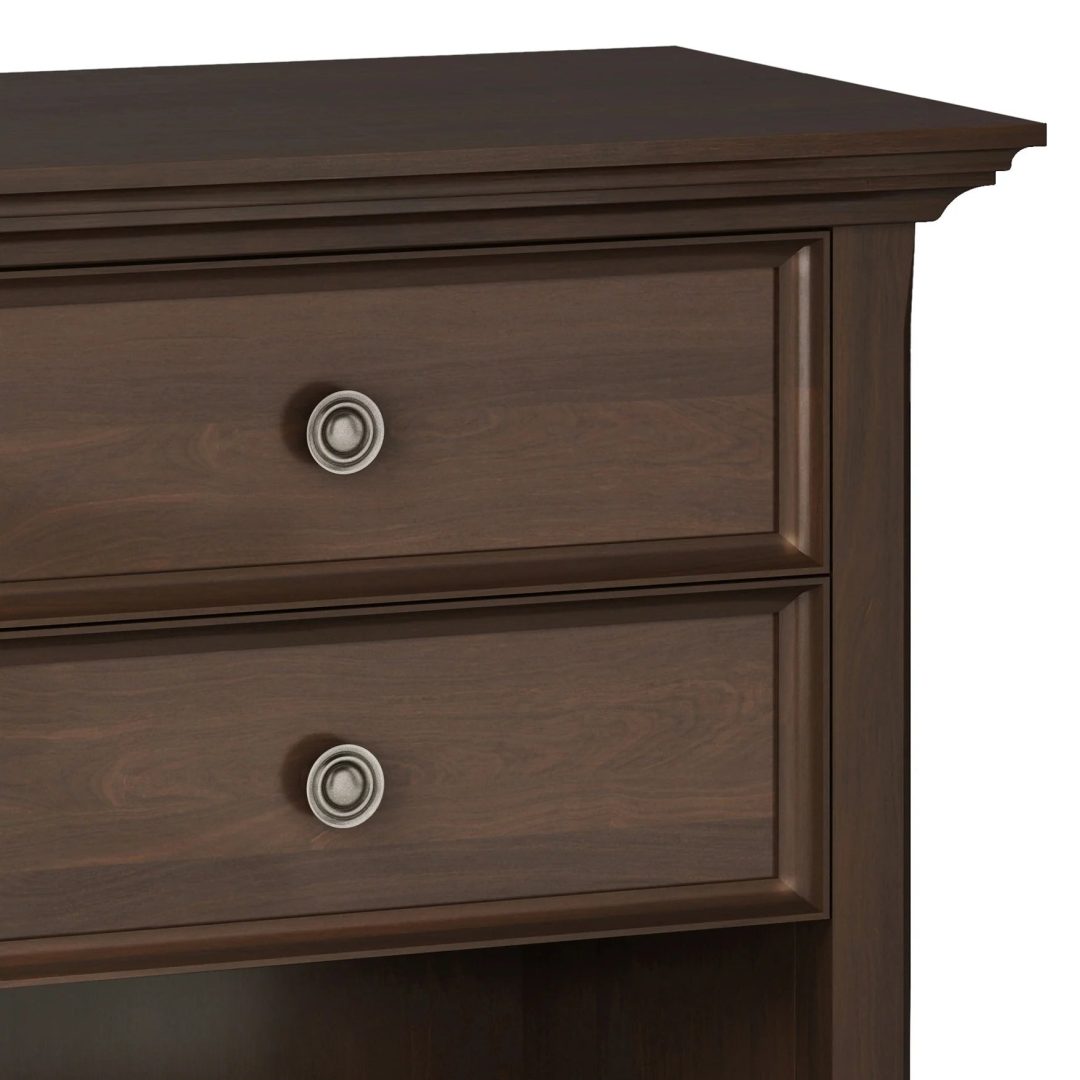 ZenVora 24 Inch Wide Solid Wood Nightstand, Bedside Table and Bedroom End Table