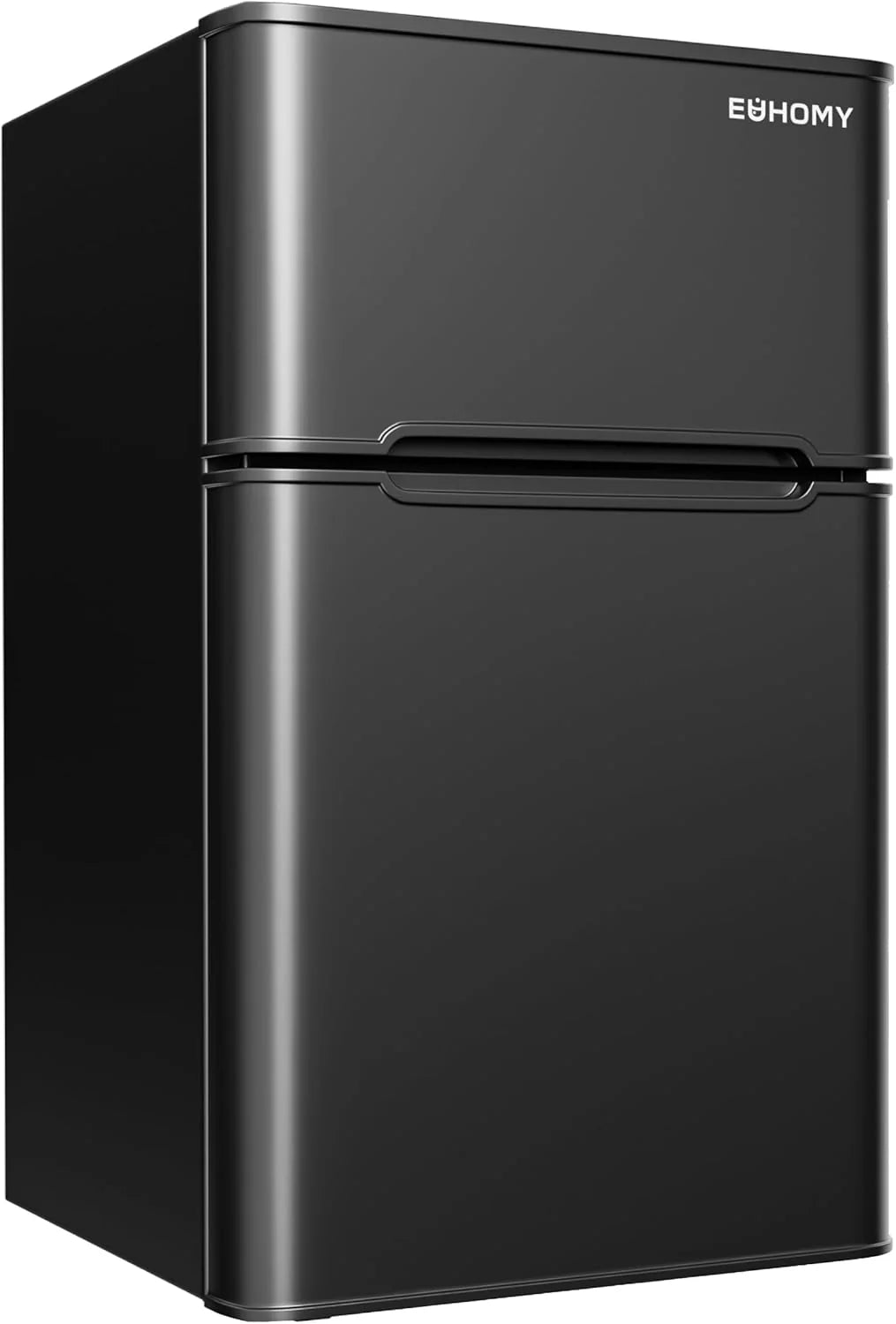 ZenVora 3.2 Cu. Ft. 2-Door Mini Fridge with Freezer, Compact Refrigerator, Silver
