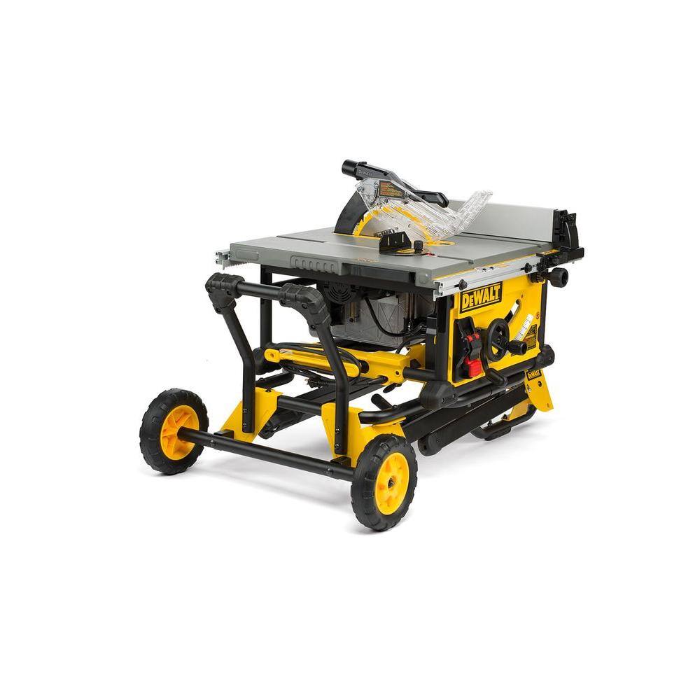 ZenVora 15 Amp 10-Inch Corded Jobsite Table Saw with Rolling Stand