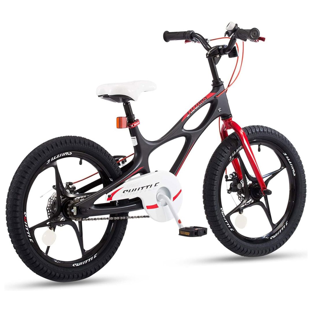 ZenVora 18" Magnesium Alloy Kids Bike – Dual Disc Brake, Lightweight Frame, Black