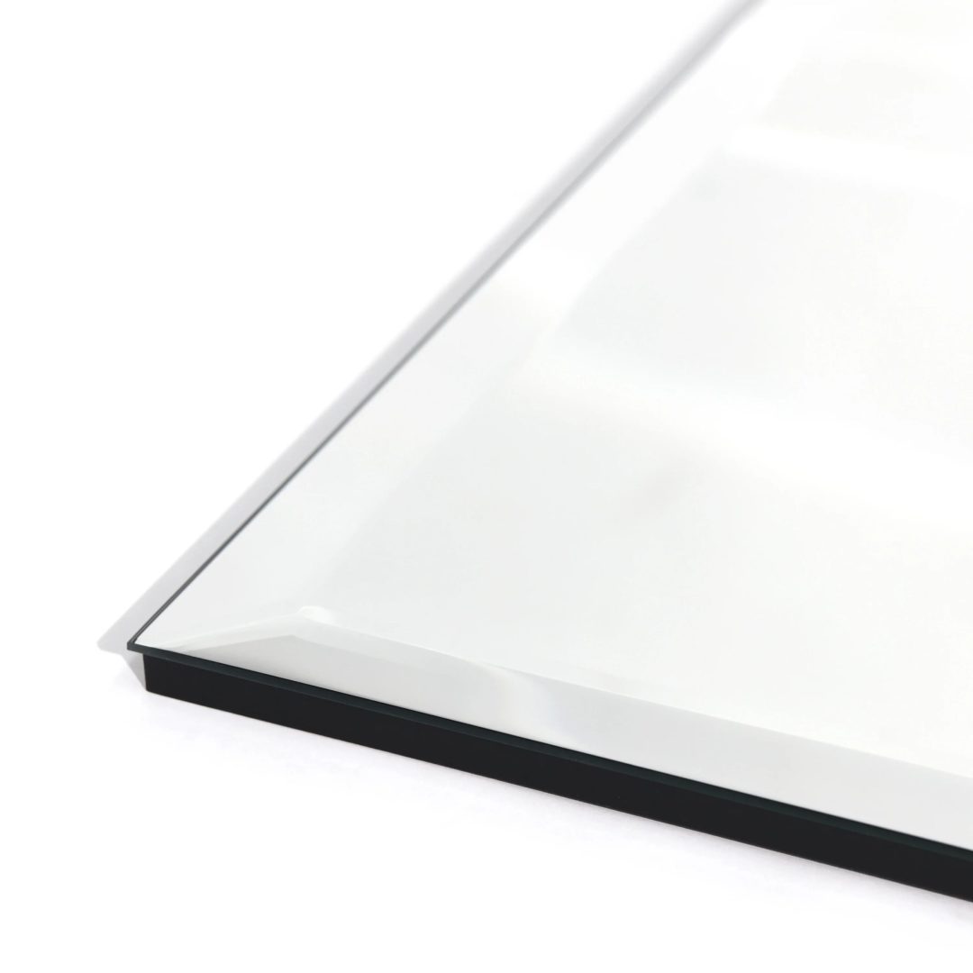 ZenVora Frameless Beveled Prism Wall Mirror, Clear Square or Rectangular Decorative Mirror for Bathroom, Bedroom and Home Decor