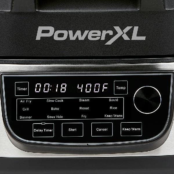 ZenVora 6-Qt 12-in-1 Grill and Air Fryer Combo, 1550W, Stainless Steel