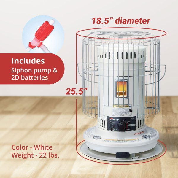 ZenVora 23,500 BTU Indoor Outdoor Convection Kerosene Heater, 2 Pack