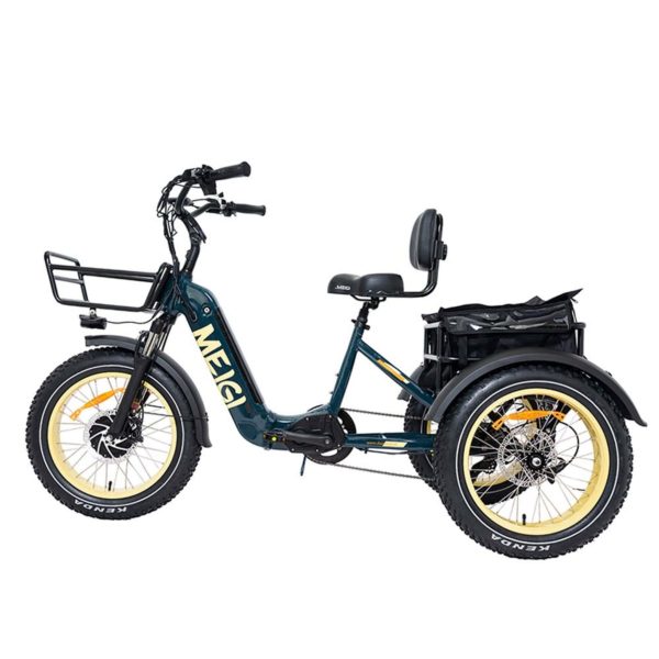 ZenVora 48V 14Ah 750W Foldable Fat Tire Electric Trike, 330-Lb. Capacity
