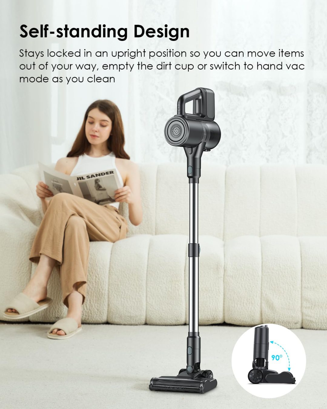ZenVora Cordless 2-in-1 Vacuum Cleaner and Mop Combo