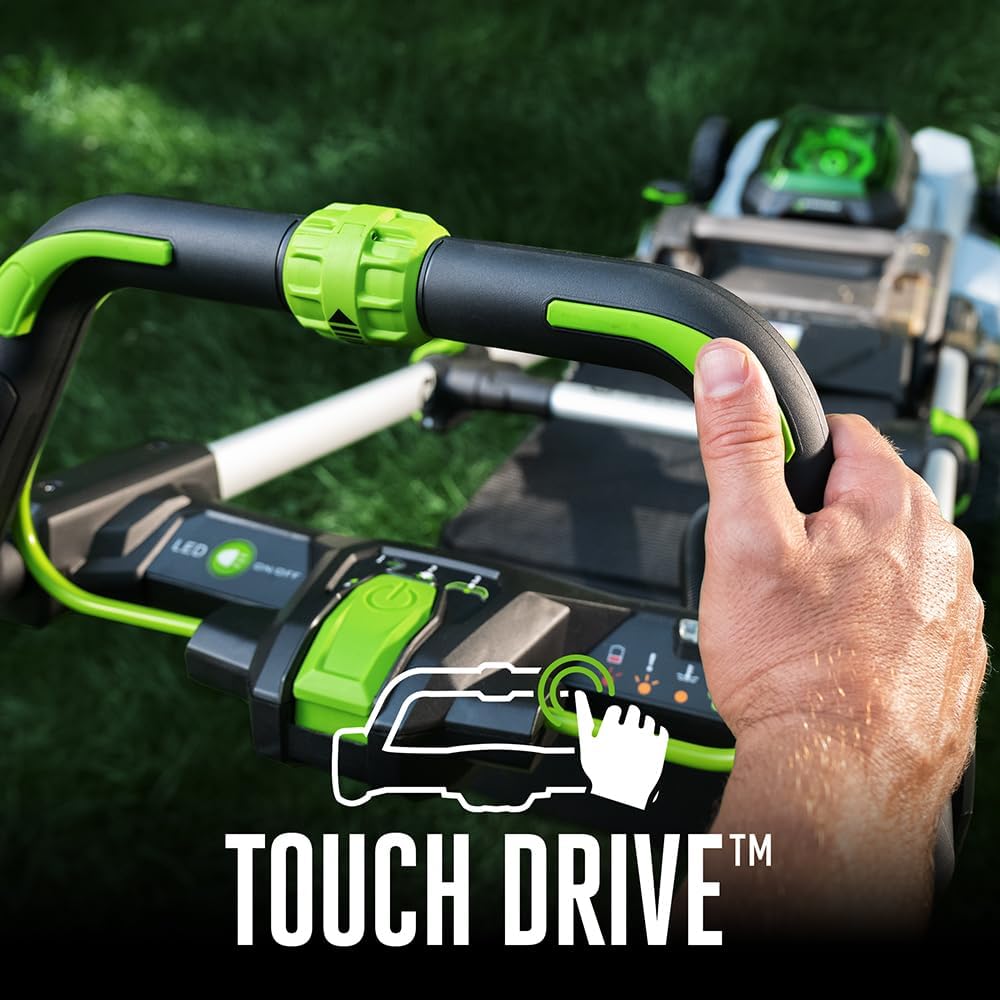ZenVora 21-Inch 56V Self-Propelled Cordless Lawn Mower with 2 x 4.0Ah Batteries and Rapid Charger, Black