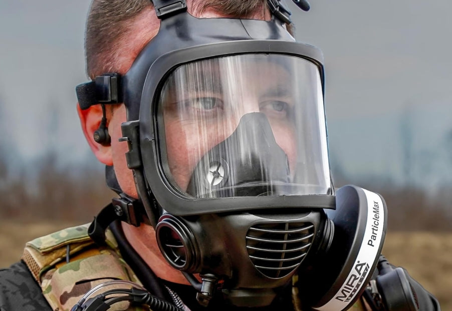ZenVora CBRN Full Face Gas Mask with Drinking System