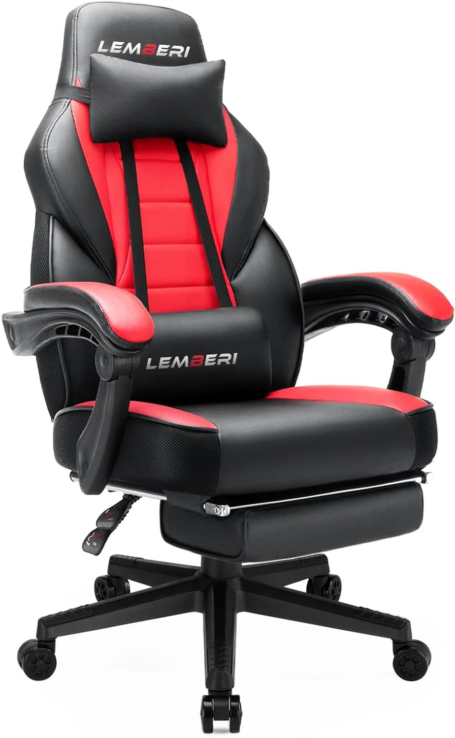ZenVora Big and Tall Gaming Chair with Footrest, 400 LB Capacity Ergonomic Video Game Chair for Home and Gaming