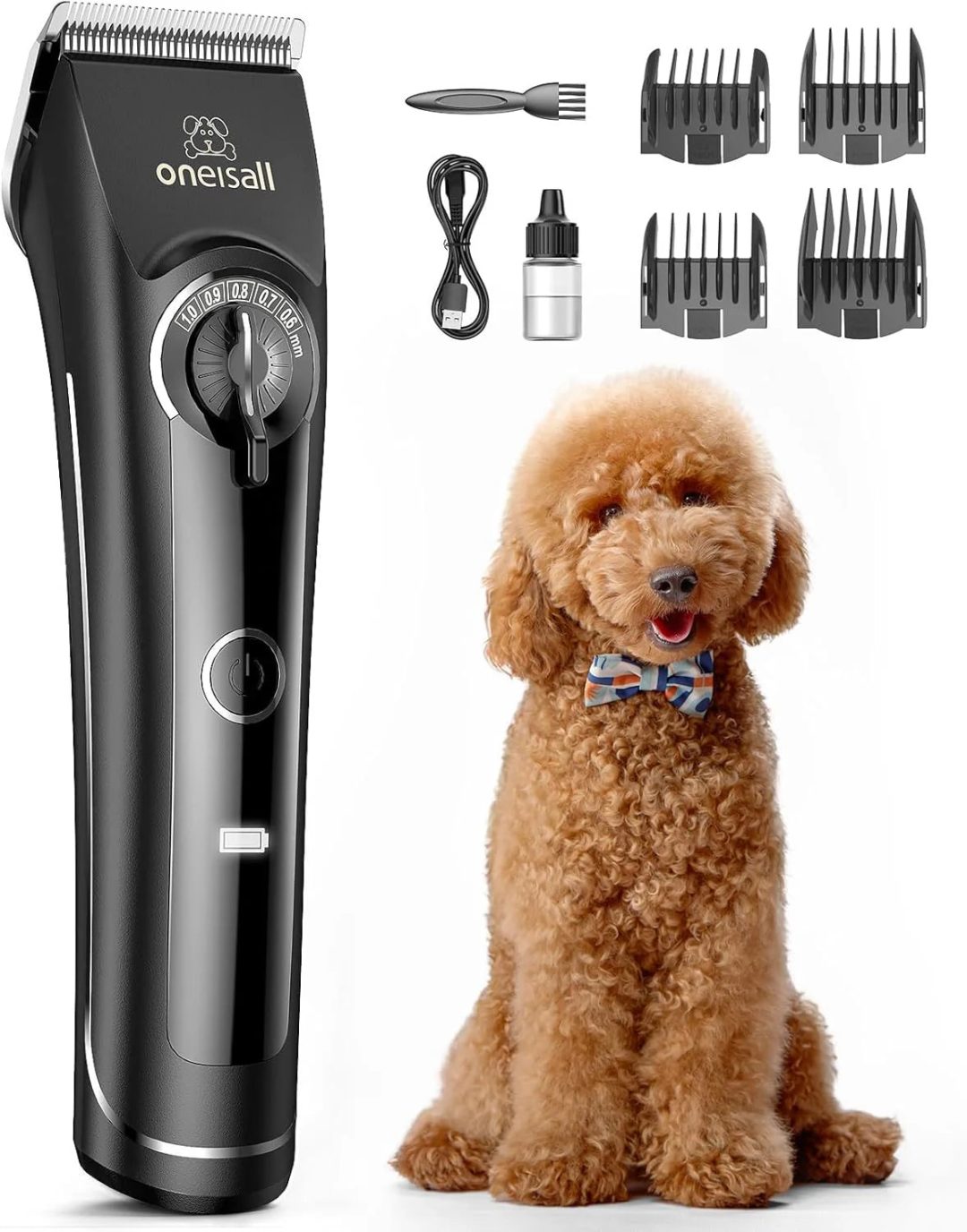 ZenVora Dog Clippers for Grooming Doodles and Poodles, Professional Pet Hair Trimmer for Thick Curly Hair
