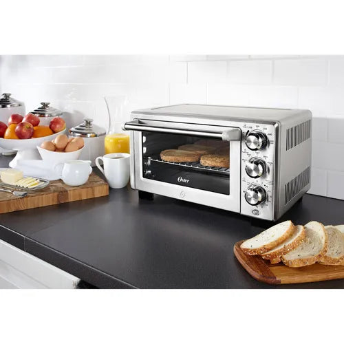 ZenVora Countertop Convection Toaster Oven, Stainless Steel, Fast Cooking, Adjustable Racks, Family-Size Capacity