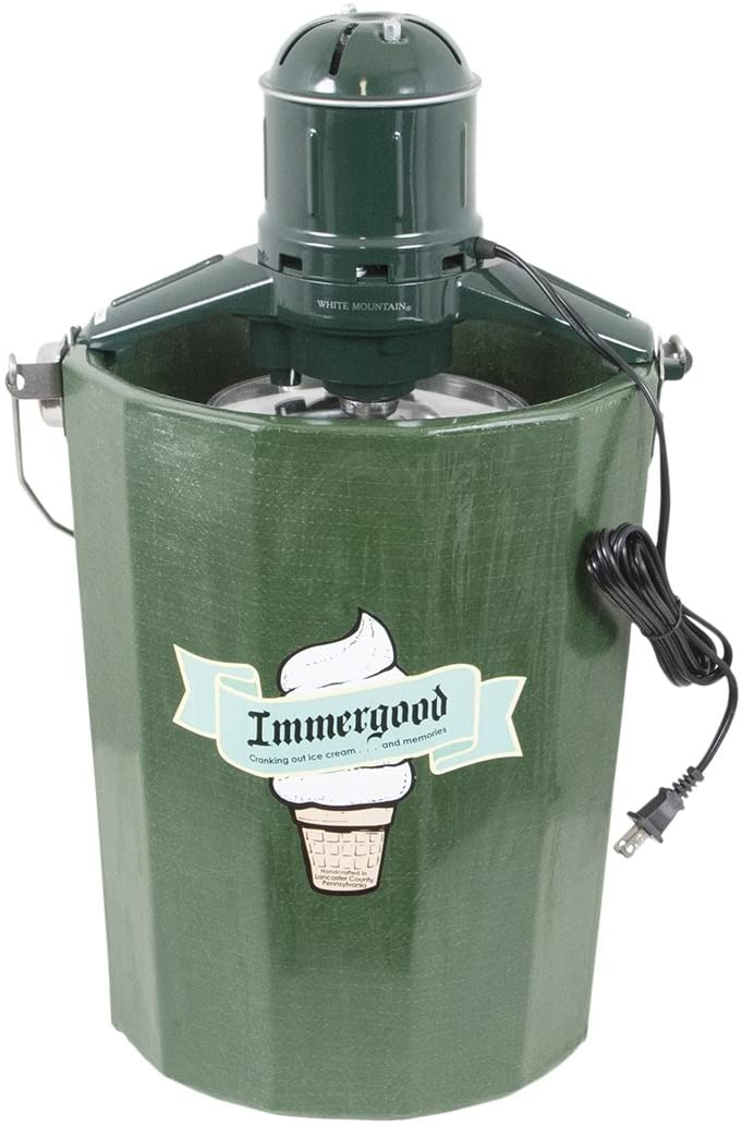 ZenVora 6-Quart Old Fashioned Ice Cream Maker with Motor