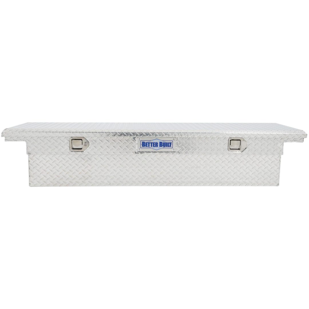 ZenVora UWS Low Profile Aluminum Truck Tool Box with Stainless Steel Handles, Pickup Bed Storage Chest