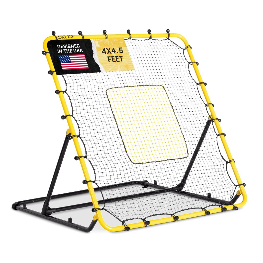 ZenVora Baseball & Softball Fielding Trainer Rebounder Net, Portable Practice Equipment for Throwing, Catching and Fielding Skills