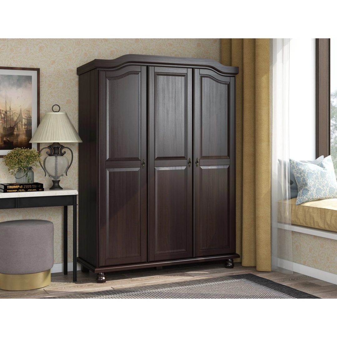 ZenVora Set of 4 Small Solid Wood Shelves for Wardrobe and Armoire Storage