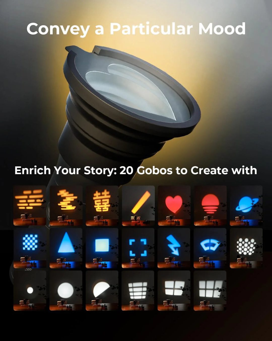 ZenVora RGB LED Photography Flashlight, 4 Color Portable Fill Light for Photography, Video and Content Creation