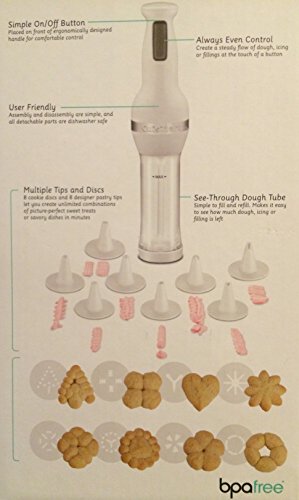 ZenVora Electric Cookie Press, White