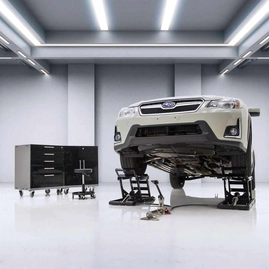 ZenVora Hydraulic Car Lift with Ramp, 3,000 lb. Capacity per Pair