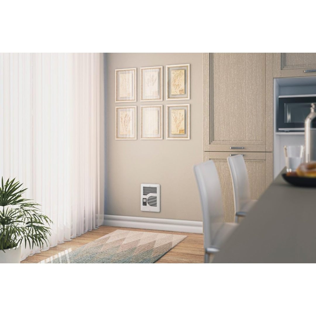 ZenVora Electric Wall Heater with Digital Thermostat, 240/208/120V, White