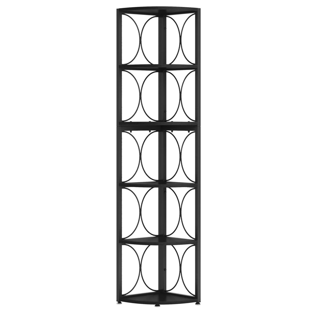 ZenVora 67 Inch Tall Corner Shelf, Freestanding Corner Bookshelf and Storage Shelving Unit