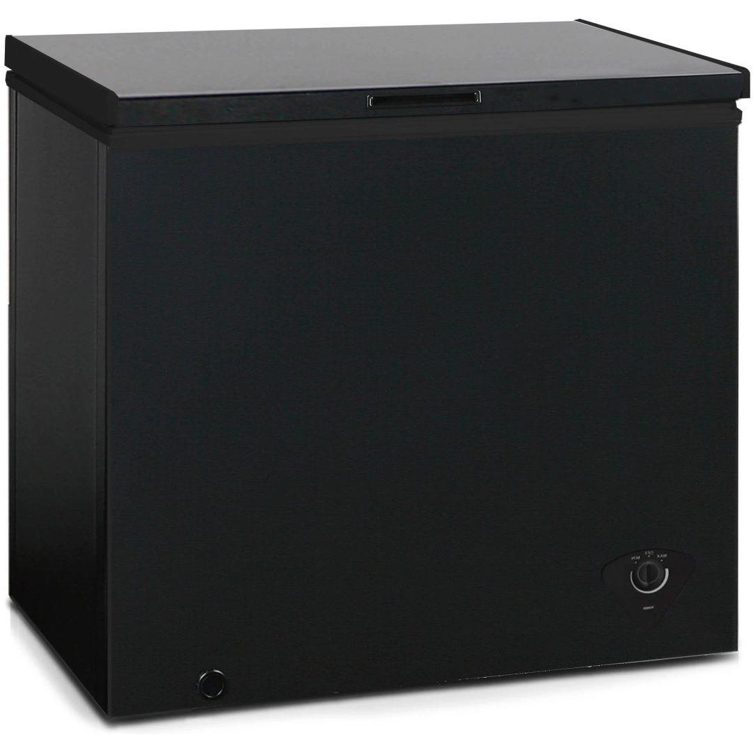 ZenVora 7 Cu. Ft. Chest Freezer - Black with Adjustable Temperature Control