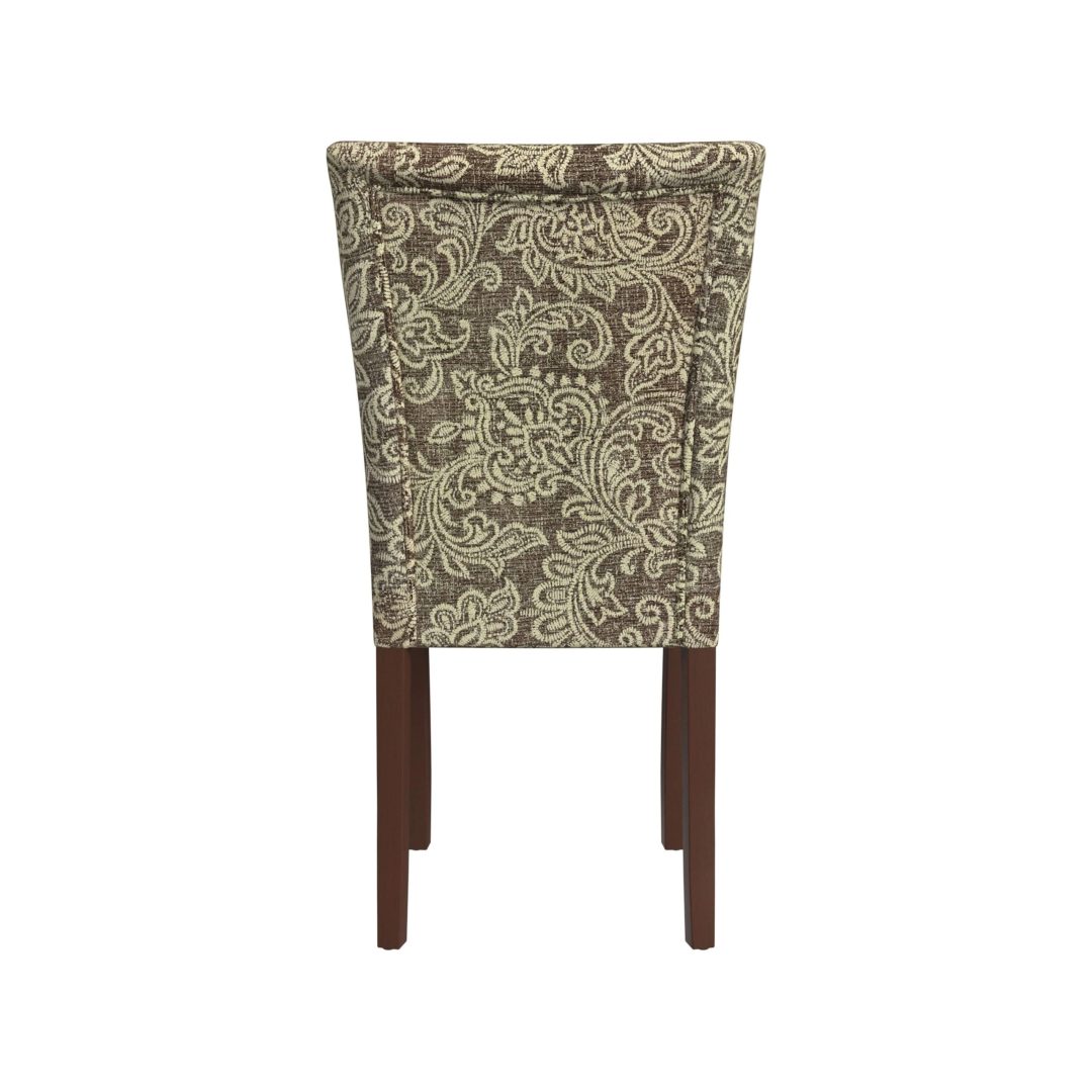 ZenVora Set of 2 Upholstered Medallion Dining Chairs, Comfortable Parsons Style Chairs for Kitchen and Dining Room