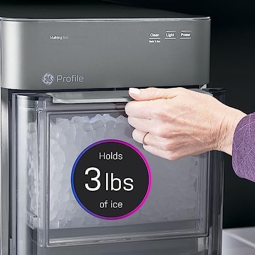 ZenVora Countertop Nugget Ice Maker with 1-Gallon Water Tank, Makes 38 lbs of Pellet Ice in 24 Hours, WiFi Smart Connectivity, Includes Ice Scoop, Stainless Steel