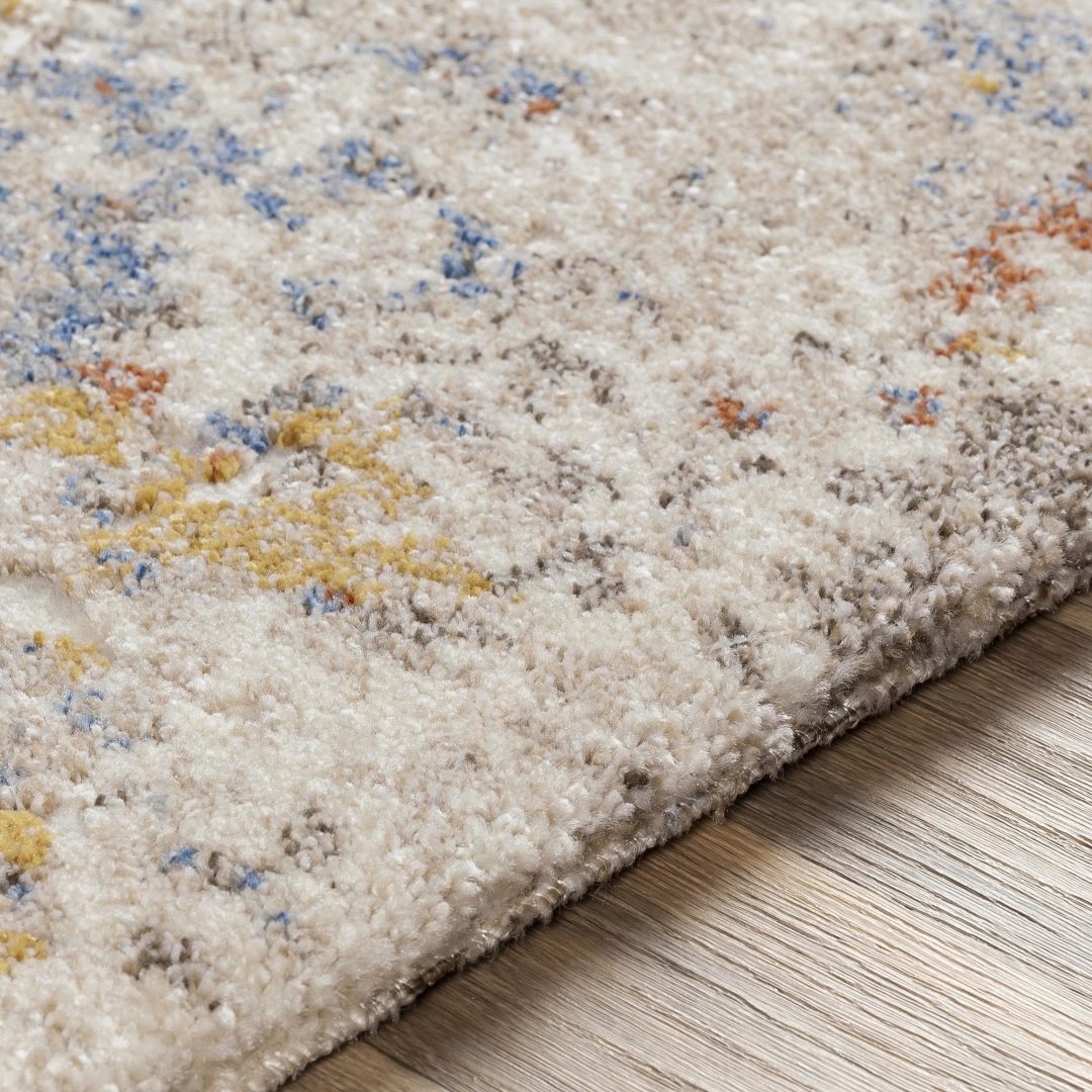 ZenVora Mid-Century Medallion Area Rug, Modern Decorative Pattern Rug for Living Room, Bedroom and Home Decor