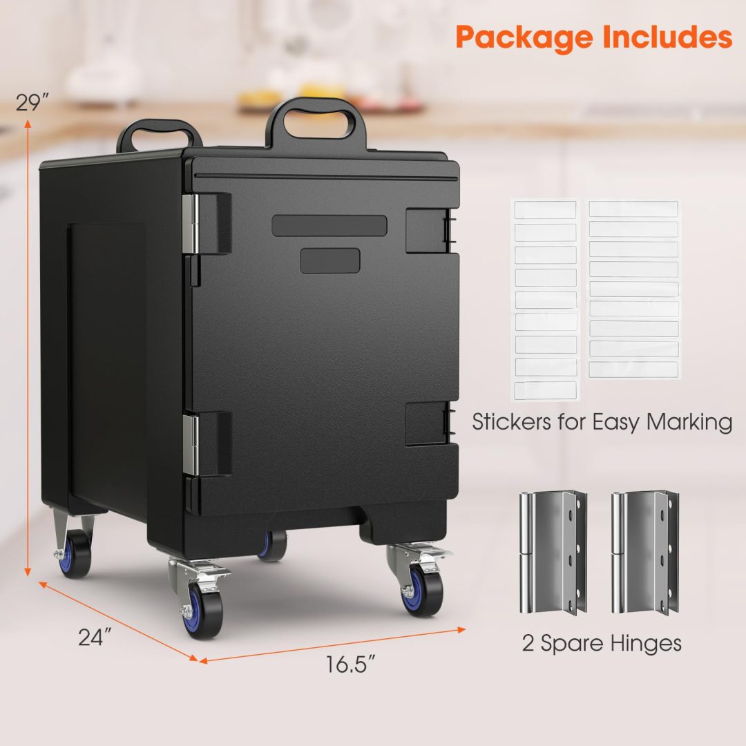 ZenVora Insulated Food Pan Carrier for 5 Full-size Pans