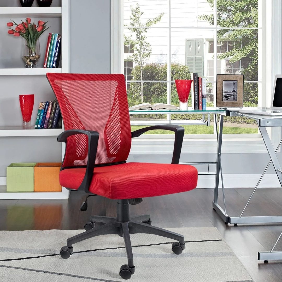 ZenVora Ergonomic Mesh Office Chair with Lumbar Support, Breathable Computer Desk Chair