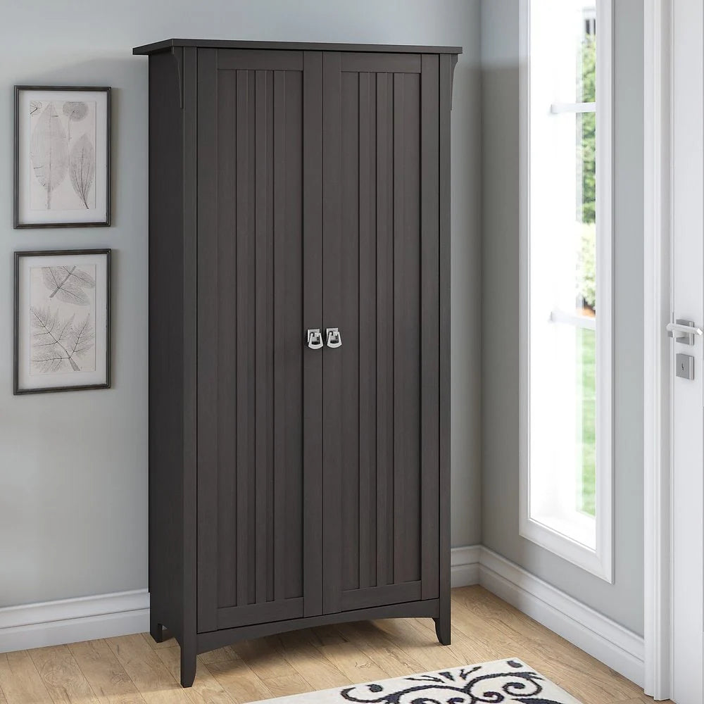 ZenVora Tall Storage Cabinet with Doors, Freestanding Shelving Organizer with Adjustable Shelves for Home, Office and Living Room
