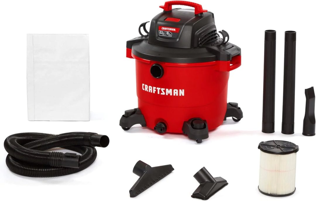 ZenVora 16 Gallon 6.5 Peak HP Wet/Dry Vac, Heavy-Duty Shop Vacuum