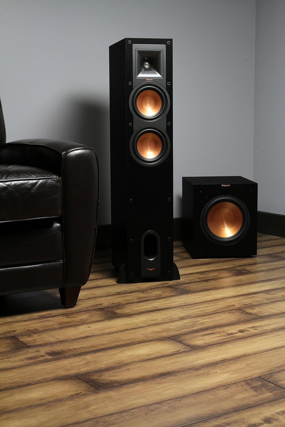ZenVora 12-Inch Powered Subwoofer, 400W Digital Power, Front-Firing Copper-Spun Driver, Deep Bass Home Theater Subwoofer, Black