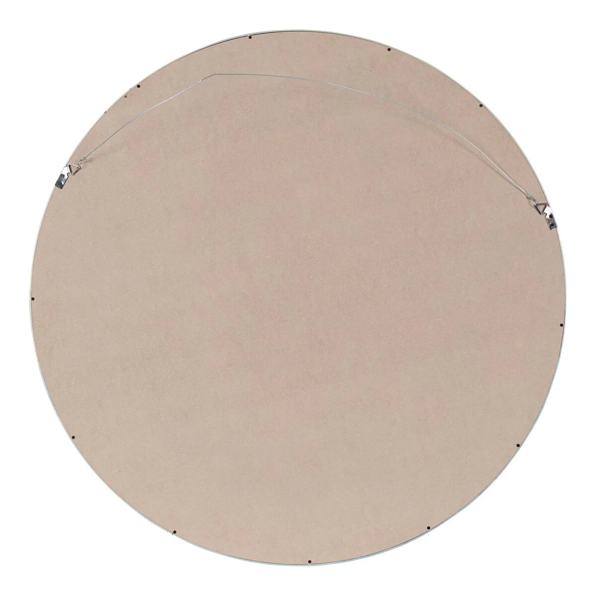 ZenVora Round Wood Accent Wall Mirror, Modern Decorative Wooden Frame Mirror for Living Room, Bedroom and Entryway