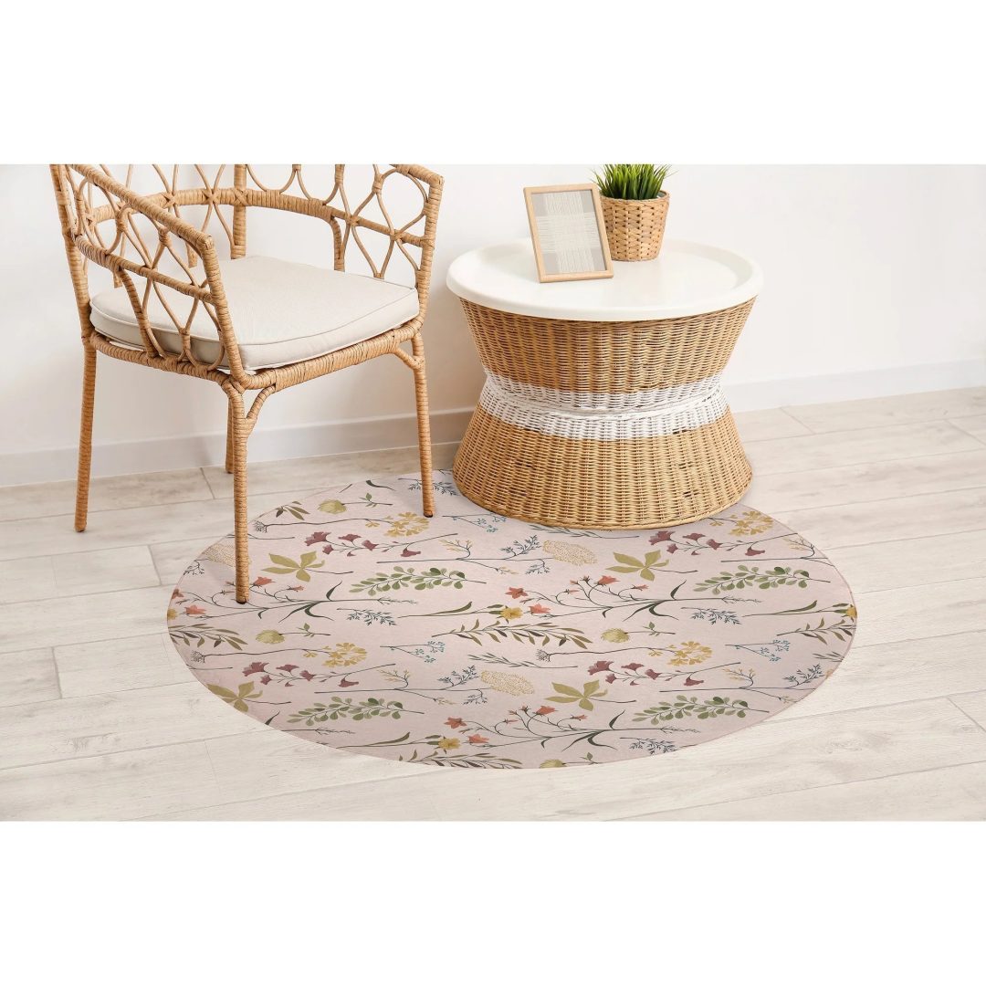 ZenVora Fall Botanical Floral Kitchen Mat, Decorative Anti Fatigue Non Slip Floor Rug for Kitchen and Home Decor