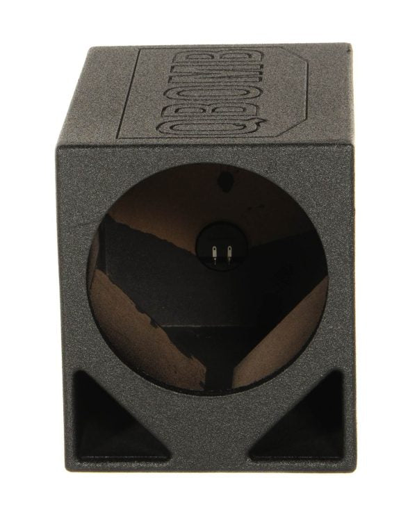 ZenVora Single 12-Inch Ported Car Subwoofer Enclosure Box, Triangle Port Design with 2.2 Cu. Ft. Air Space