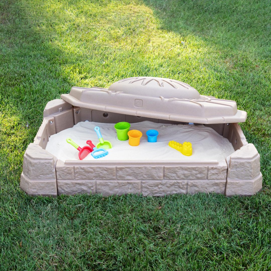 ZenVora Kids Sandbox, Outdoor Sand Activity Sensory Play Pit for Children