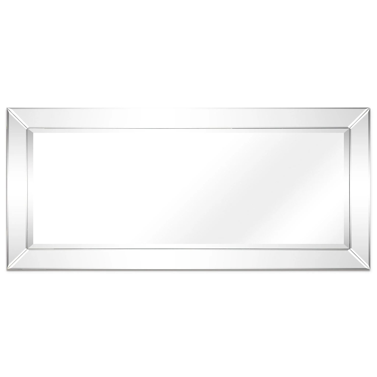 ZenVora Beveled Rectangular Clear HD Wall Mirror, Bathroom Vanity and Bedroom Mirror, 3 Sizes