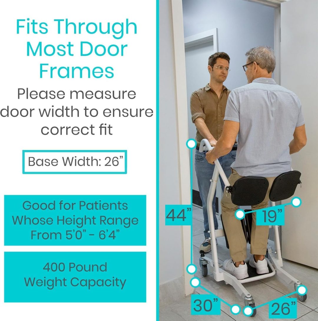 ZenVora Sit-to-Stand Patient Lift, Elderly Transfer Aid