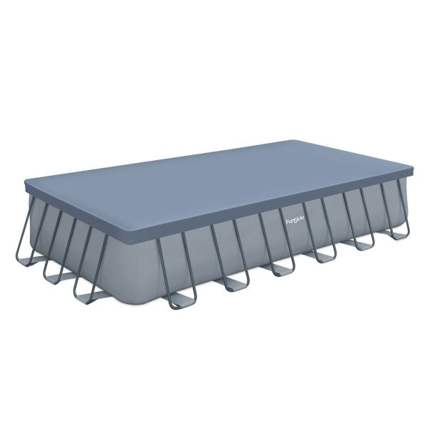 ZenVora 24" Durable Rectangular Pool Cover – Gray, for Oasis & Activity Pools