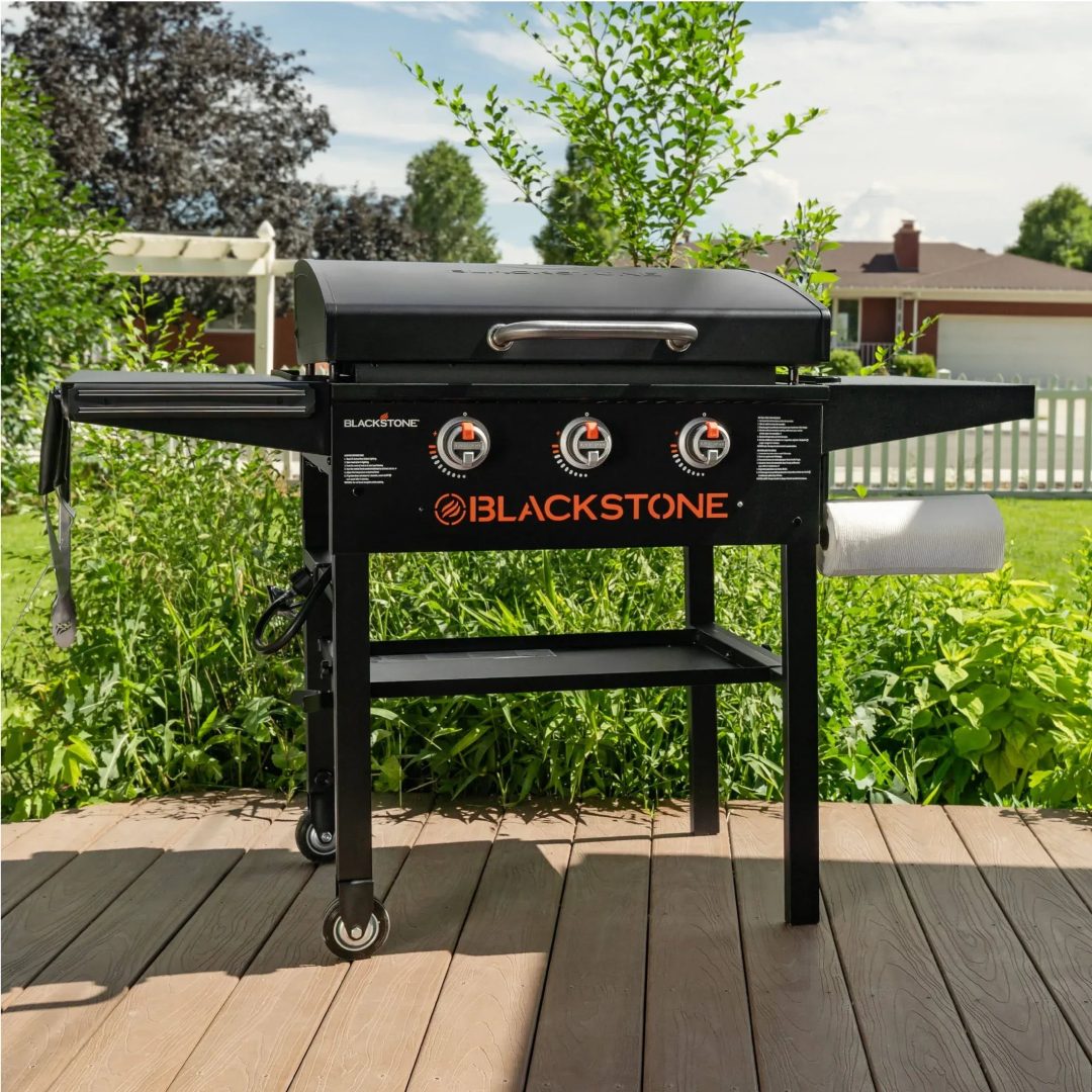 ZenVora 28-Inch XL 3-Burner Griddle with Hood, Black