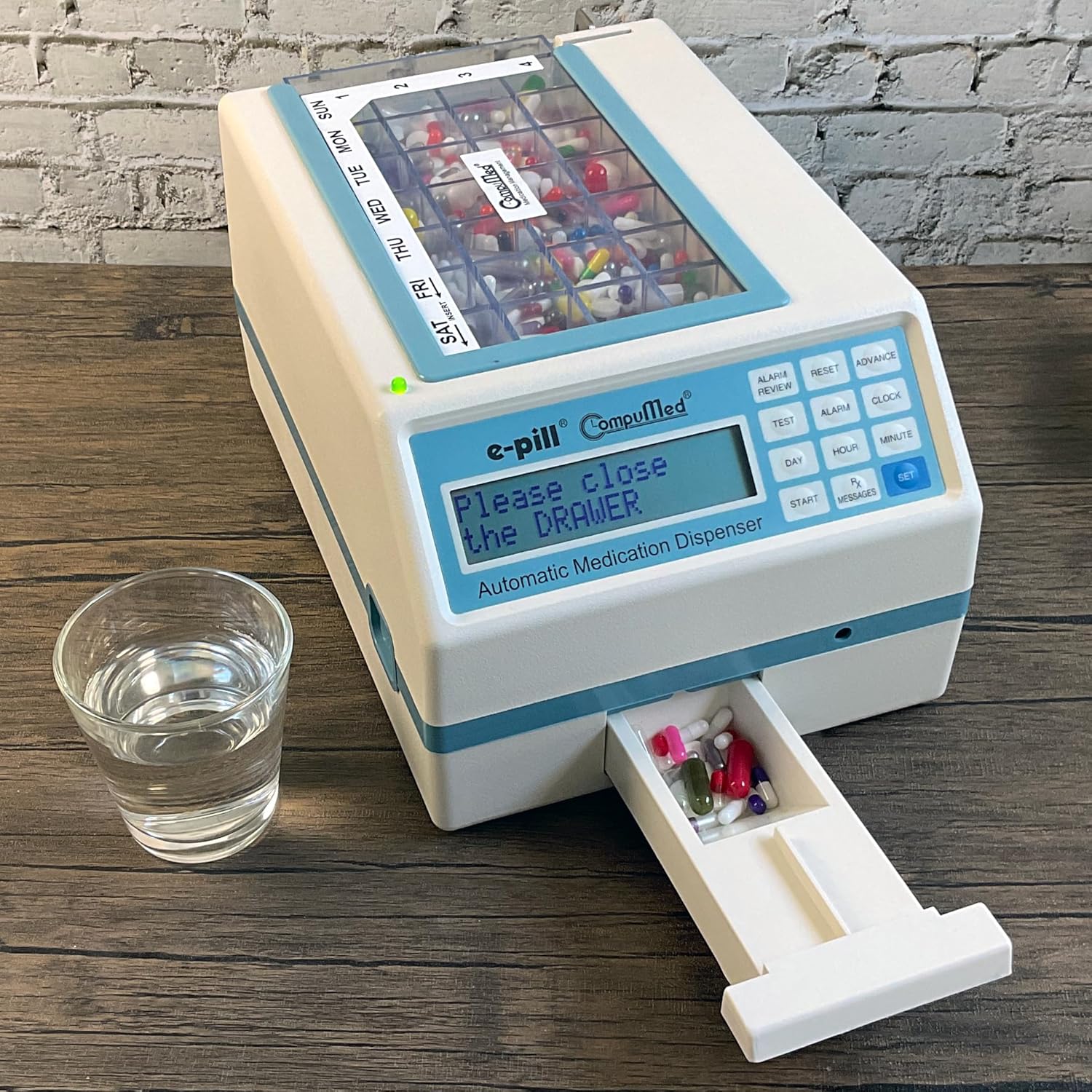ZenVora Tamper-Resistant Automatic Pill Dispenser, AC Powered