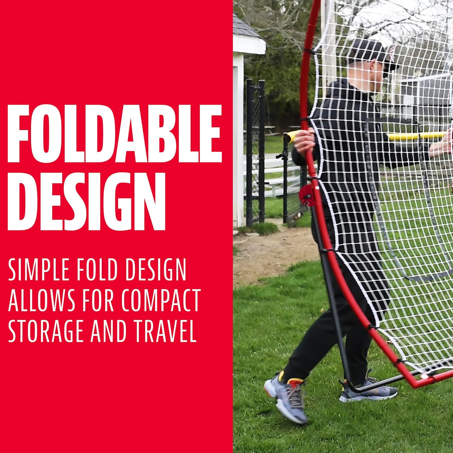 ZenVora Baseball Rebounder and Pitchback Trainer Net, Practice Equipment for Throwing, Fielding and Hitting