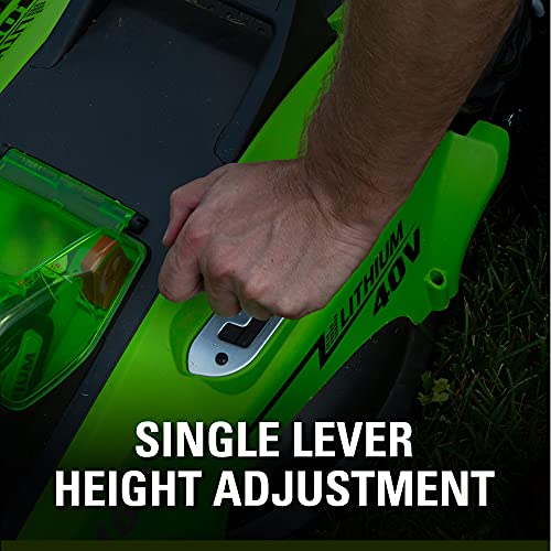 ZenVora 40V 16-Inch Cordless Electric Lawn Mower with 4.0Ah Battery and Charger